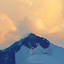 Sky alps snow mountains logo