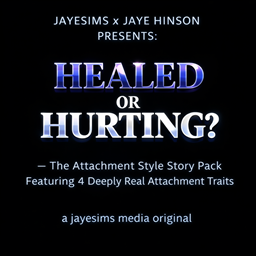 JAYESIMS x JAYE HINSON PRESENTS: "HEALED OR HURTING?" — The Attachment Style Story Pack logo
