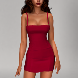 Layla - Valentine's Set - Mini dress with thin straps project image