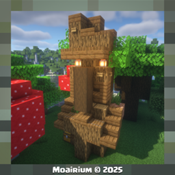 Dark Wood Moai Villager logo