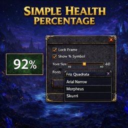 Simple Health Percentage logo