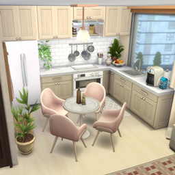 Light Wood Pink Accent Kitchen logo