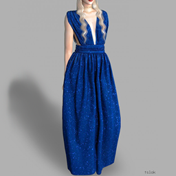 💎Queen V-Neck Maxi Dress👑 by tslok