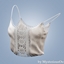 Lace trim camisole top logo