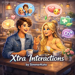 Xtra Interactions Mod by SimmerKate  - Tradução PTBR logo