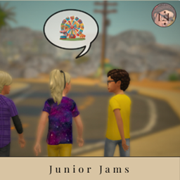 Junior Jams - kiddos' interactions and new actions logo