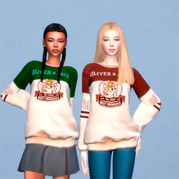 OJ Cozy Campus Sweatshirt logo