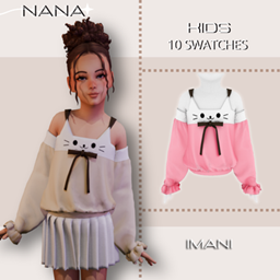 NANA7 - (Imani) Off-The-Shoulder Shirt logo
