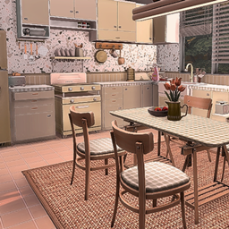 Homey Retro Green - Family Kitchen