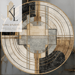 Gilded Marble Deco Rug logo