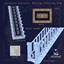SG_Set of carpeted staircase, railing, flooring, and rug. logo