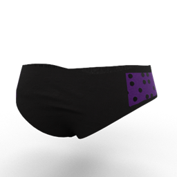 Bikini Panty Polkadot with Black Back logo