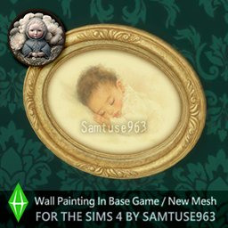 Cottage Oval Baby Sketch Painting #1 Samtuse963 logo