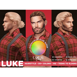 CasualSims - Luke Hairstyle (ONLY FOR COLOR SLIDER MOD) logo