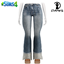 Low Waist Wide Leg Denim Jeans S326 logo