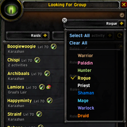 LFG Class Filter project image
