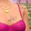 Love Hurts Tattoo female to chest.. logo