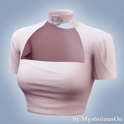 Choker crop top logo