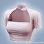 Choker crop top logo