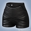 Chain detail high waist shorts logo