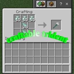 Craftable trident logo