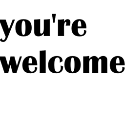 You're Welcome logo