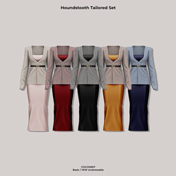 [cocomint] Houndstooth Tailored Set logo