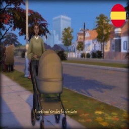 functional strollers for infants By simkatu Spanish Translation logo