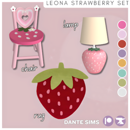 Leona strawberry set logo