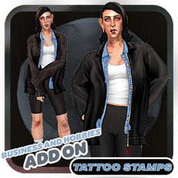 Business and Hobbies ADD ON - Tattoo Stamps - FORTITUDE Set logo