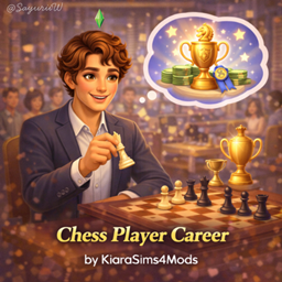 Chess Player Career by KiaraSims4Mods - Tradução PTBR