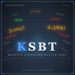 Kroth Scolling Battle Text logo