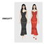 OWO2077 - Basic Polka Dot Satin Dress logo