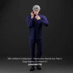 JJK Uniform Collection - Fearsome Womb Arc Part 1: Gojo Satoru Uniform V.1 - Jacket logo