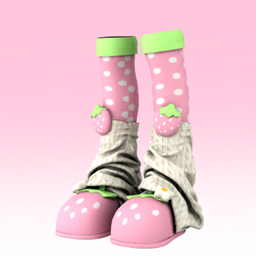 【SUSHI】S115 Strawberry Slippers + Leg Socks logo