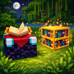 Runed Bookshelf (Apothic Enchanting addon) logo