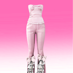 【SUSHI】S98 Bustier Flare Pants logo