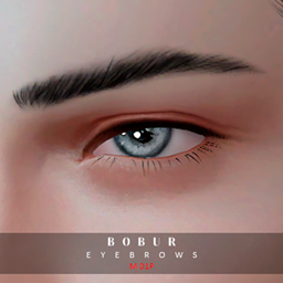 Thin thick eyebrows logo