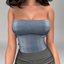 Layla - Leather tube top (essential edges set) logo