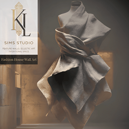 Set of High End Wall Art - Fashion House: Form in Linen logo