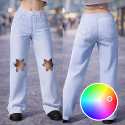 Star Cutout Denim Jeans - inZOI Create a Zoi - CurseForge