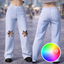 ✨ Star Cutout Denim Jeans ✨ logo