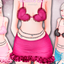 Hearts set. + waist chain logo