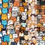 Kawaii Cartoon Cats logo