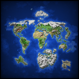 Owningfour earth realism (map) logo