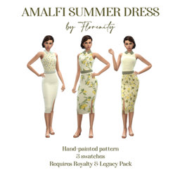Amalfi Summer Dress Recolor – Hand Painted Pattern project image