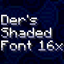 Der's Shaded Font Plus (Default 16x) logo