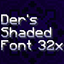 Der's Smooth Shaded Font (Faithful 32x) logo