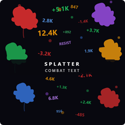Splatter Combat Text logo