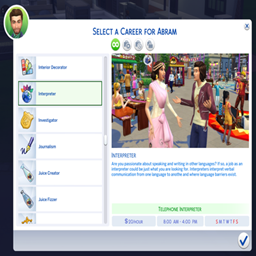 Interpreter Career By KiaraSims4Mods | Chinese Translation - The Sims 4 ...